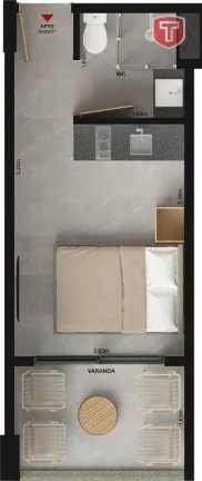 Imagem Studio à venda, 19 m² por R$ 417.164,99 - Bessa - João Pessoa/PB