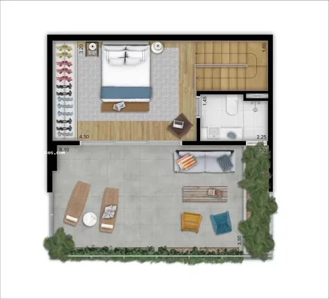 Imagem Apartamento para Locação em São Paulo, Vila Madalena, 1 dormitório, 1 suíte, 2 banheiros, 1 vaga