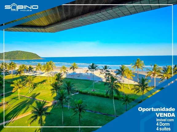 Imagem Apartamento Pé na Areia Fontal à Venda com 4 dormitórios 4 Suítes 3 vagas 236m² - Riviera de São Lourenço Bertioga SP