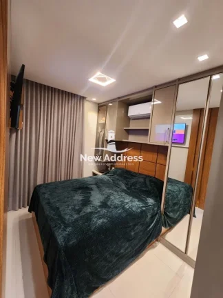 Imagem 2 quartos com suíte, 70 m², vista mar e prédio luxuoso pertinho da praia. Lazer na cobertura!