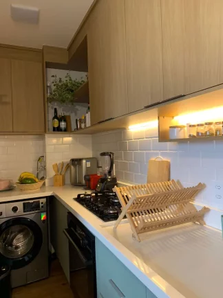 Imagem Apartamento Mobiliado - Porteira fechada - Tatuapé - 2 Dormitórios - Cozinha americana