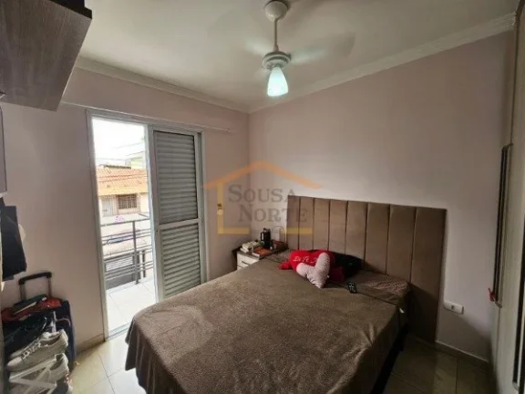 Imagem Sobrado com 85 m², 2 dormitórios, sendo 2 suítes, sendo uma com varanda, 3 banheiros no total, sa...