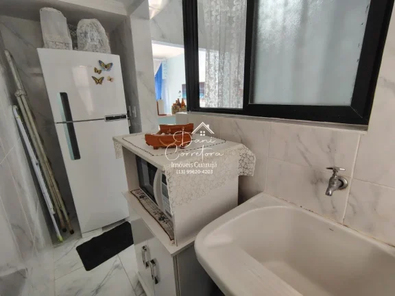 Imagem Apartamento com vista para o mar e lazer na Enseada, Guarujá-SP: 3 quartos, 1 suíte, 2 salas, 2 banheiros, 1 vaga, 106m². Venha conferir!