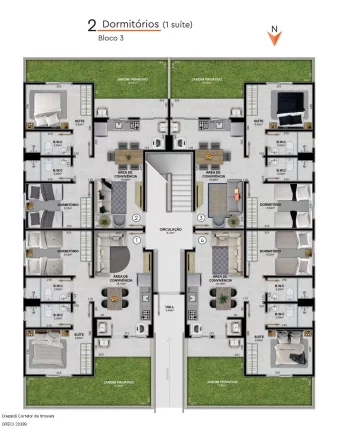 Imagem Apartamento dois Dormitórios a Venda em Içara sc Caixa