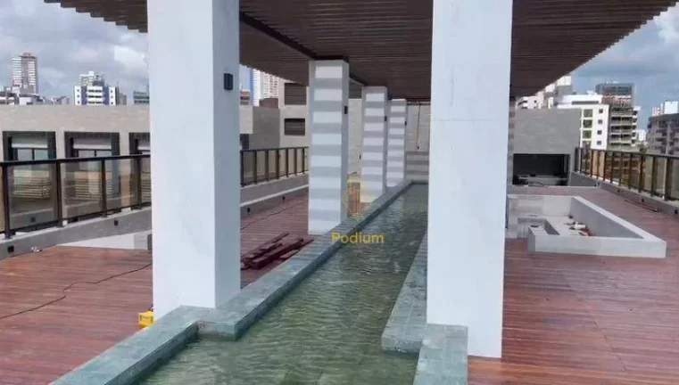 Imagem Flat com projetados e vista para o mar da praia de Manaíra -FL0075