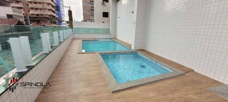 Imagem Apartamento com 2 dormitórios à venda, 70 m² por R$ 450.000,00 - Aviação - Praia Grande/SP