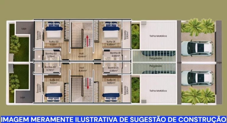 Imagem Terrenos 2 Lotes 125m² Construção Casas Venda, 250m² por R$ 130.000 - R Dirceu Ruiz de Toledo - R Cinco - Jardim Marlene Miranda - Taubaté/SP - TE0522