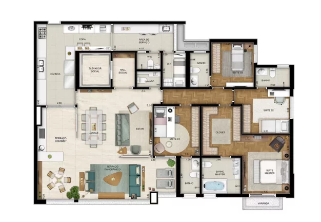 Imagem Apartamento com 4 Quartos à Venda, 211 m² em Morumbi - São Paulo Imagem Apartamento com 4 Quartos à Venda, 211 m² em Morumbi - São Paulo