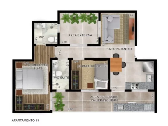 Imagem Apartamento sem condomínio em Santa Maria Santo André-SP, sem condomínio apartamento 2 quartos suíte Santo André SP, cobertura 2 quartos Santo André