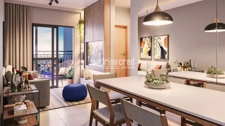Imagem Apartamento no EVER-VITTA: 2 Dormitórios (1 Suíte), 2 Banheiros, Sala, Cozinha, 1 Vaga de Garagem e 55m² de Área Útil