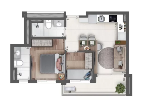 Imagem APARTAMENTO RESIDENCIAL em São Paulo - SP, Santo Amaro