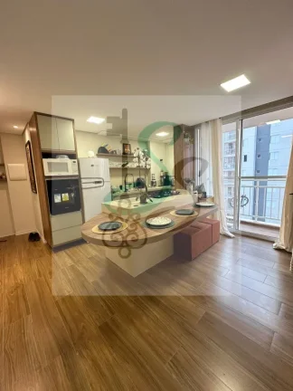 Imagem Venda de apartamento na Vila Palácios, Campinas. 1 dormitório com closet, ar condicionado, sala com varanda, cozinha com armários, lavanderia, banhei