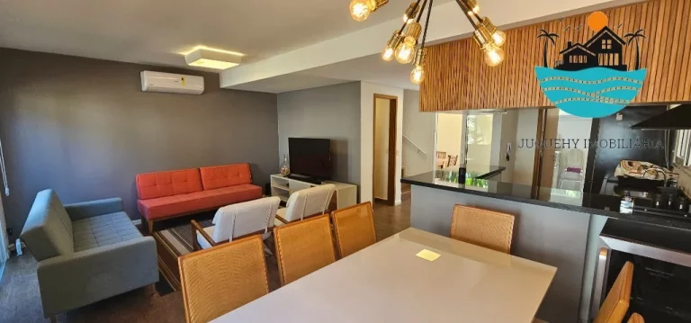 Imagem Casa a venda, aluguel anual em Juquehy, 3 suítes, piscina, churrasqueira, 2 vagas, 8 pessoas, 147m² de área construída | Juquehy Imobiliária