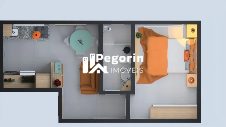 Imagem Apartamento à venda em Curitiba, Cajuru, com 1 quarto, 26,83m²