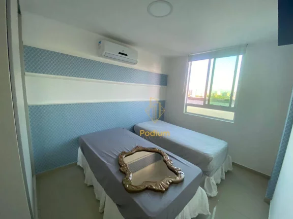 Imagem Apartamento semi-mobiliado com varanda/ sacada no Bessa - AP0294