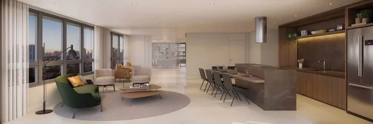 Imagem Lançamento Apartamento de 122,81m² com 3 suítes, 2 vagas e Depósito na Mooca
