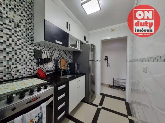 Imagem Prédio com área de lazer Apartamento com 2 dormitórios à venda, 50 m² por R$ 290.000 - Morro de Nova Cintra - Santos/SP