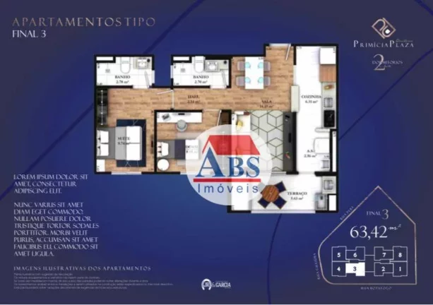 Imagem Apartamento à venda, 65 m² por R$ 379.000,00 - Vila Guilhermina - Praia Grande/SP