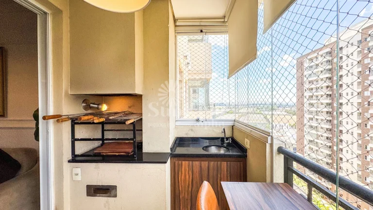 Imagem Apartamento Mobiliado para alugar em Alphaville com 3 quartos e 2 vagas - 84 m² R$8.435,00 pacote - Jardins de Monet - Barueri/SP