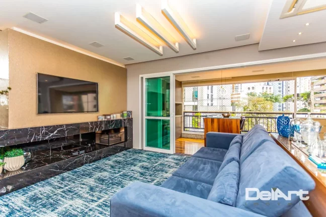 Imagem Apartamento 145m2 - 03 suítes - 04 vagas - todo mobiliado e aconchegante na melhor posição do Cabral...