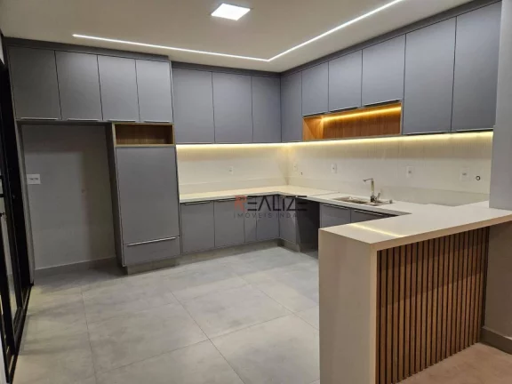 Imagem Casa moderna com escritório e 3 suítes à venda, 180 m² por R$ 1.620.000 - Condomínio Fechado - Indaiatuba/SP