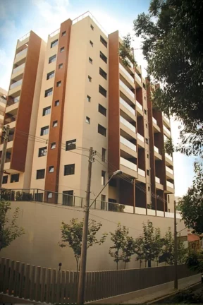 Imagem Apartamento de luxo no Condomínio Guedala Mix: 1 quarto, 1 suíte, 2 banheiros, 2 vagas, 84m² em São Paulo-SP.