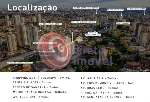 Imagem APARTAMENTO À VENDA 2 QUARTOS 1 VAGA 47m² PARADA INGLESA SÃO PAULO