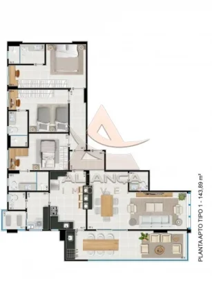 Imagem Apartamento - Ribeirão Preto - Jardim Nova Aliança