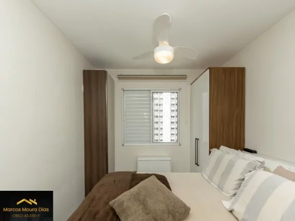 Imagem Apartamento à venda, 48 m2, 2 dormitórios, 1 vaga, varanda, Vila Anastácio, Edifício com Lazer