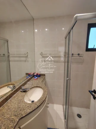 Imagem Apartamento à venda no Guarujá-SP, bairro Morro do Maluf: 3 quartos, 1 suíte, 2 salas, 3 banheiros, 2 vagas, 126m².
