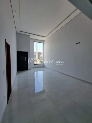 Imagem Casa à venda em condomínio, Paulinia, em construção, 3 suites, master, lavabo, living pé direito alto, área gourmet integrada, quintal, WC de serviço, fino acabamento, armários, despensa,aquecimento solar, preparação para AC., piscina,lazer no condomínio.