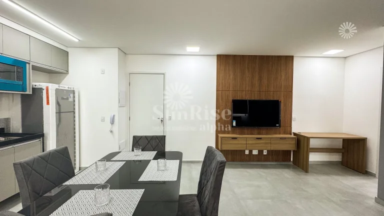 Imagem Apartamento mobiliado para alugar com 1 quarto e 1 vaga 45 m² R$4.200,00 pacote Acqua Bethaville - Barueri/SP
