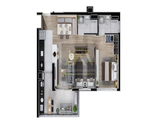 Imagem APARTAMENTO DE 3 DORMITÓRIOS SENDO 1 SUITE E 1 VAGA