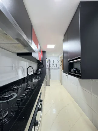 Imagem Apartamento amplo com 81m², 02 dormitórios com suite, planejado, sacada gourmet e andar alto