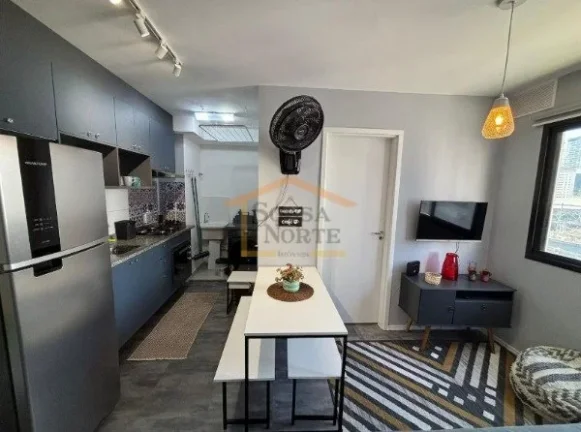 Imagem Apartamento de 34 m², com 2 dormitórios, banheiro, sala e cozinha, totalmente mobiliado.
SEM VAGA ...