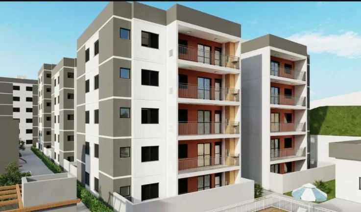 Apartamento com três quartos, três banheiros, duas vagas de garagem e lazer completo.