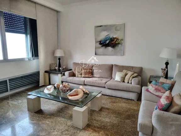 Imagem Apartamento frente mar, aceita parcelamento direto em Guarujá-SP, Pitangueiras: 3 quartos, 1 suíte, 2 salas, 2 banheiros, 2 vagas - 191m².