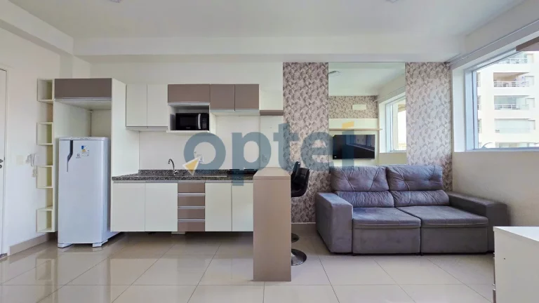 Imagem Loft de 37m2 com 1 dormitório para alugar no Marco Zero Mix Residence na Avenida Kennedy 1230- Jardim do Mar