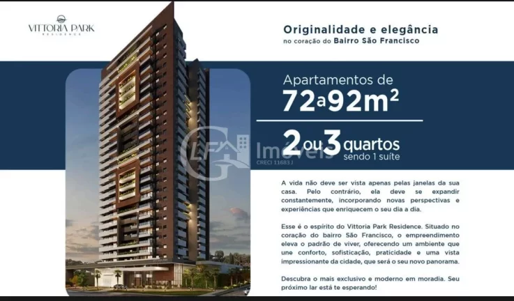 Imagem Apartamento à Venda em Campo Grande-MS: 2 Quartos, 1 Suíte, 3 Salas, 1 Banheiro, 2 Vagas de Garagem, 92m² no Monte Castelo!