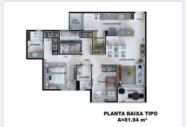 Imagem Apartamento com 3 dormitórios à venda ULTIMAS UNIDADES por R$ 839,900,00 - São Cristóvão - Teresina/PI