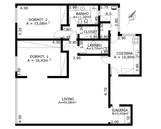 Imagem Lindo Apartamento com 120m² em Pinheiros Living amplo para dois ambientes com janelas piso ao teto,...