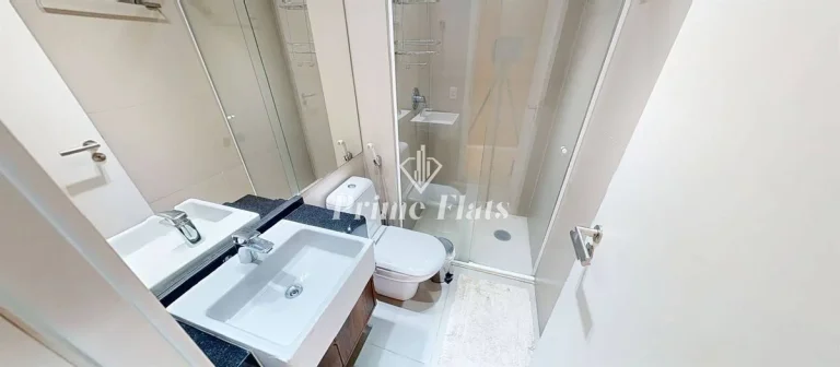 Imagem Flat disponível para locação no VHouse Faria Lima, com 46m², 1 dormitório e 1 vaga