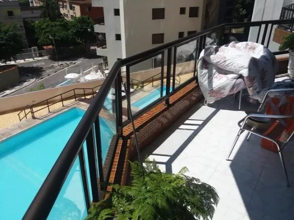 Imagem Apartamento com 3 dormitórios à venda, 215 m² - Tombo - Guarujá/SP
