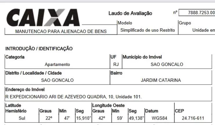 Imagem Oportunidade Única em SAO GONCALO - RJ | Tipo: Apartamento | Negociação: Venda Direta Online | Situação: Imóvel