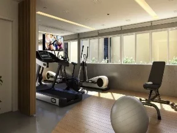 Imagem Apartamento de 2 quartos com suíte em Santo André-SP, no bairro Silveira. 63m², 2 banheiros, garagem. Condomínio Bienvenido. Venda ou locação.