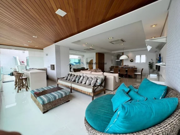 Imagem Linda Cobertura para Venda de Frente para o Mar, com Piscina Privativa com 4 suítes, 3 vagas, 300m², Riviera de São Lourença, Bertioga