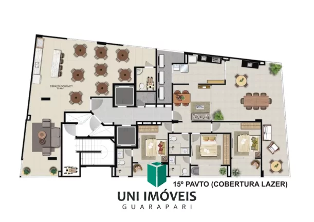 Imagem Lançamento exclusivo na Praia do Morro, apartamentos de 2 Quartos com Suíte, Vaga de Garagem e Lazer.