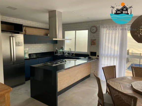 Imagem Casas para Alugar Temporada Juquehy - (Canto direito) pertinho da praia, 5 suítes, piscina aquecida, sauna, máx. 12 pessoas | Juquehy Imobiliária