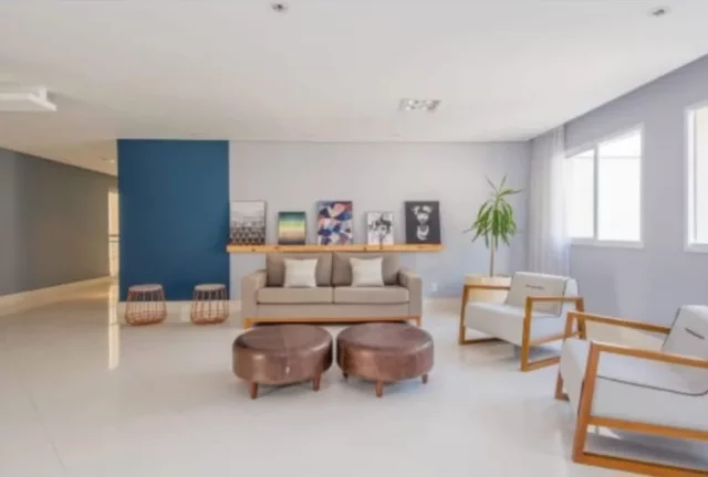 Imagem Apartamento para locação no Edifício Unique Mbigucci, Rudge Ramos - São Bernardo do Campo-SP: 1 quarto, 1 banheiro, 1 vaga, 55m². Venha conferir!