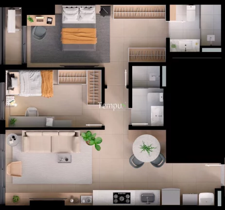 Imagem Naturia Parque Flamboyant - Apartamento Padrão 65,00